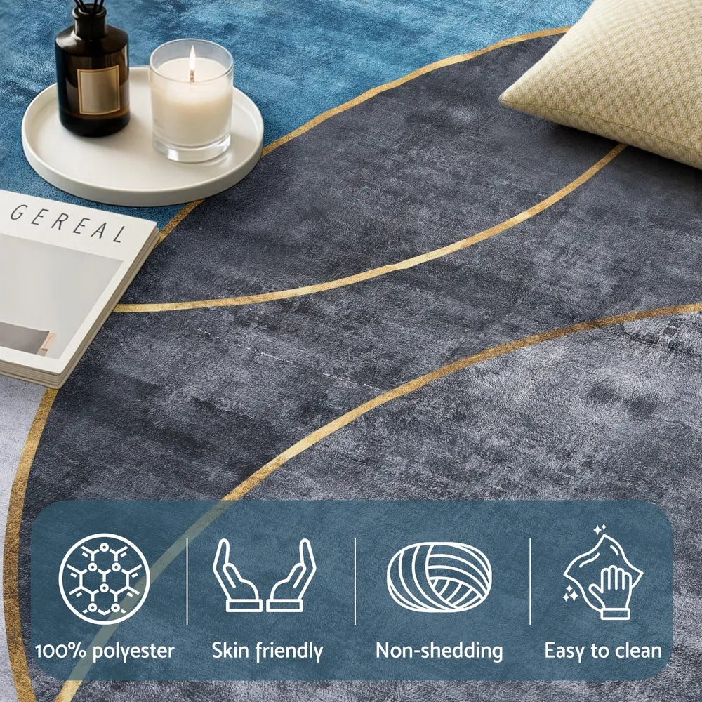 Artiss Washable Floor Rug 200X290cm Large Geometric Area Rug Modern Floor Carpet - Image 6