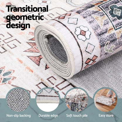Artiss Washable Floor Rug 200x290cm Large Area Rug Modern Living Room Carpet - Image 4