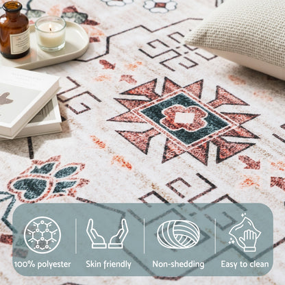 Artiss Washable Floor Rug 200x290cm Large Area Rug Modern Living Room Carpet - Image 6