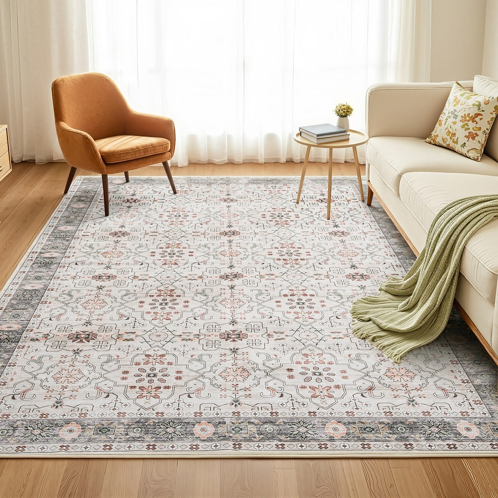 Artiss Washable Floor Rug 200x290cm Large Area Rug Modern Living Room Carpet - Image 7