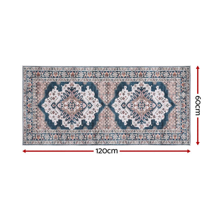 Artiss 60 x 120 cm Washable Runner Area Rug No Hard Glue Quilt-Like Soft for Home Decor, 0.5cm Ultra-Thin Pet Friendly Bohemian Medallion Bedroom Carpet - Image 2