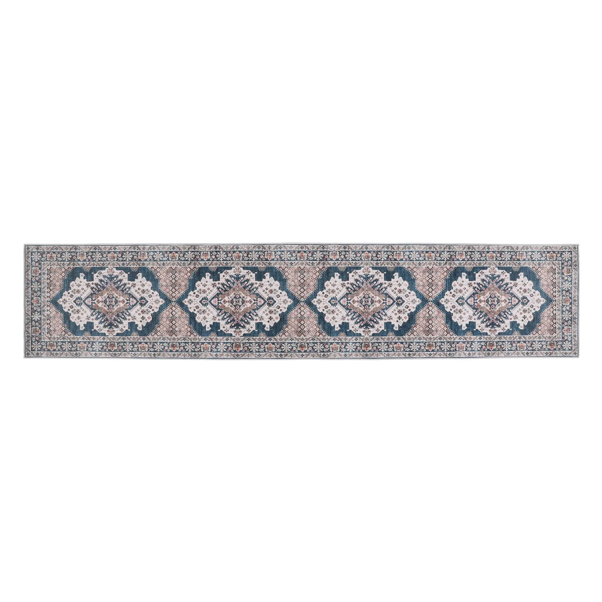 Artiss 60 x 300 cm Washable Runner Area Rug No Hard Glue Quilt-Like Soft for Home Decor, 0.5cm Ultra-Thin Pet Friendly Bohemian Medallion Bedroom Carpet - Image 8