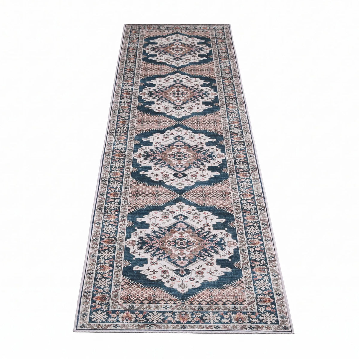 Artiss 60 x 300 cm Washable Runner Area Rug No Hard Glue Quilt-Like Soft for Home Decor, 0.5cm Ultra-Thin Pet Friendly Bohemian Medallion Bedroom Carpet - Image 9