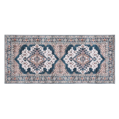 Artiss 80 x 180 cm Washable Runner Area Rug No Hard Glue Quilt-Like Soft for Home Decor, 0.5cm Ultra-Thin Pet Friendly Bohemian Medallion Bedroom Carpet - Image 9