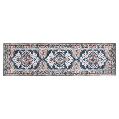 Artiss 80 x 300 cm Washable Runner Area Rug No Hard Glue Quilt-Like Soft for Home Decor, 0.5cm Ultra-Thin Pet Friendly Bohemian Medallion Bedroom Carpet - Image 9
