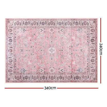 Artiss Floor Rug 240X340cm Large Washable Area Rug Vintage Living Room Carpet - Image 3