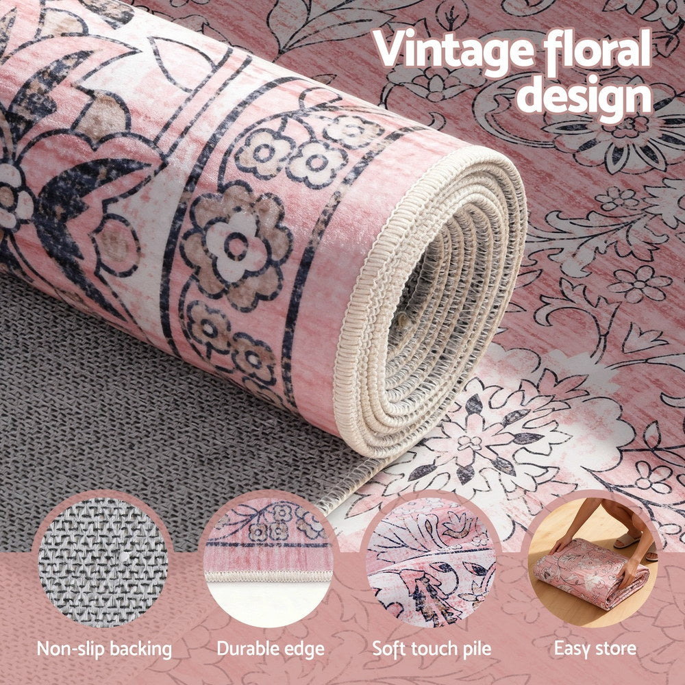 Artiss Floor Rug 240X340cm Large Washable Area Rug Vintage Living Room Carpet - Image 5