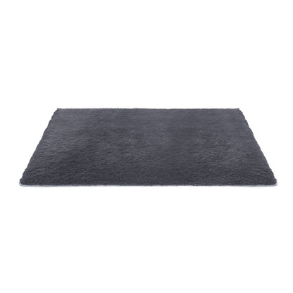 Artiss Floor Rug 140x200cm Plush Area Shaggy Rug Living Room Bedroom Carpet Grey - Image 3