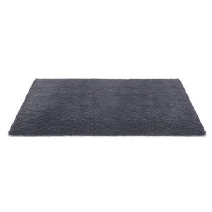 Artiss Floor Rug 160x230cm Plush Area Shaggy Rug Living Room Bedroom Carpet Grey - Image 3