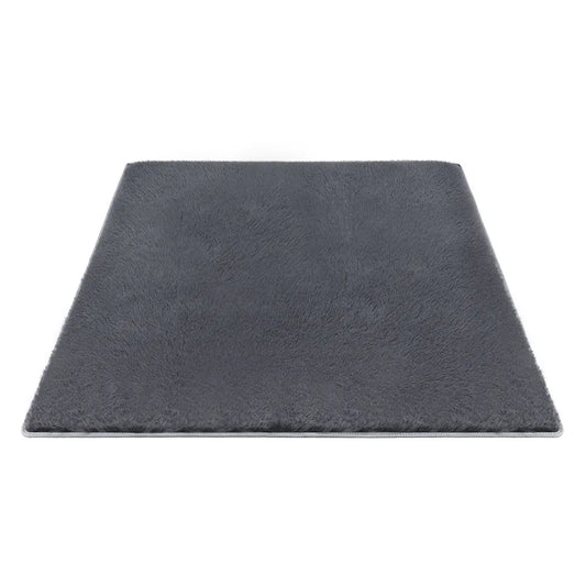 Artiss Floor Rug 200x290cm Plush Area Shaggy Rug Living Room Bedroom Carpet Grey