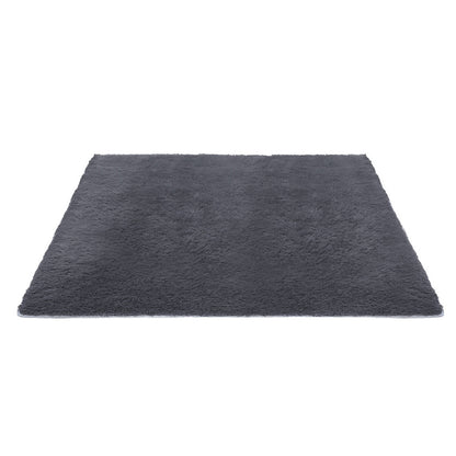Artiss Floor Rug 200x290cm Plush Area Shaggy Rug Living Room Bedroom Carpet Grey - Image 3