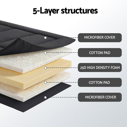 Giselle Bedding 10cm Japanese Floor Mattress Foldable Futon Mattress Washable Cover Straps - Image 6