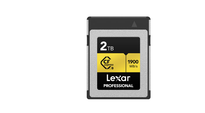 Lexar Professional Cfexpress Type B gold series 2TB – CFexpress Type B 1900MB/s read / 1500MB/s w...