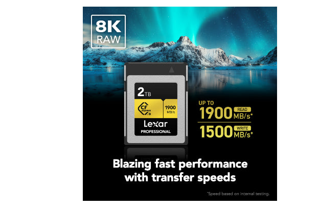 Lexar Professional Cfexpress Type B gold series 2TB – CFexpress Type B 1900MB/s read / 1500MB/s w... - Image 2