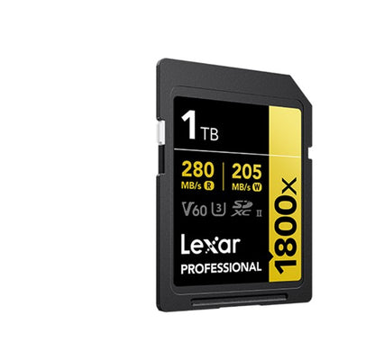 Lexar Professional 1800x 1TB SDXC™ UHS-II Card GOLD Series 1TB—C10,  UHS-II(U3), V60, 1800x, up t... - Image 2