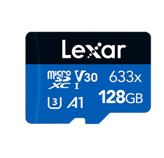 Lexar High-Performance 633x 128GB microSDHC™/ microSDXC™ UHS-I Card BLUE Series +adaptor 128GB –...
