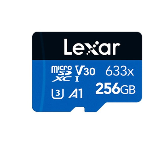 Lexar High-Performance 633x microSDHC/microSDXC UHS-I 256GB – C10, A1, UHS-I (U3), V30, up to 100...