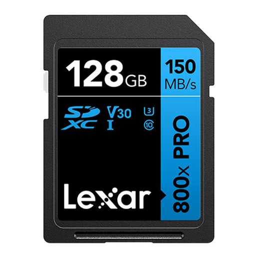 Lexar High-Performance 800x PRO 128GB SDHC™/SDXC™ UHS-I Card BLUE Series  up to 150MB/s1 shoot hi...