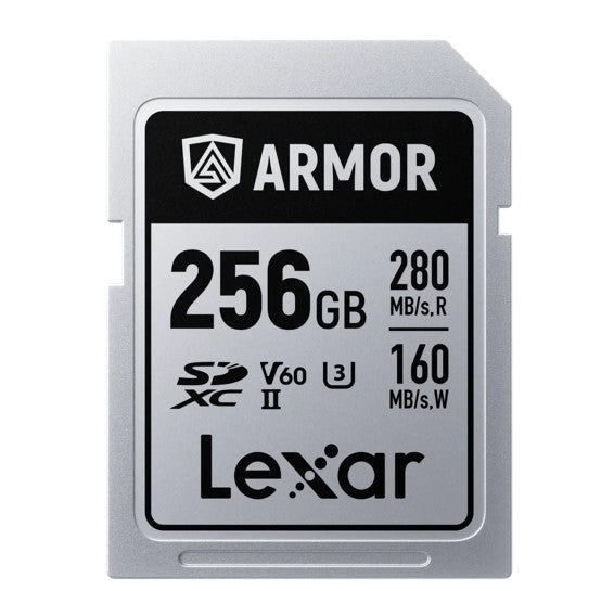 Lexar Professional ARMOR SILVER PRO 256GB SDXC™ UHS-II Card  up to 280MB/s read, up to 160MB/s wr...