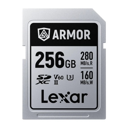 Lexar Professional ARMOR SILVER PRO 256GB SDXC™ UHS-II Card  up to 280MB/s read, up to 160MB/s wr...