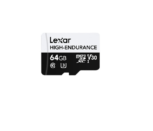 Lexar High-Endurance microSDXC™ UHS-I cards 64GB High-Endurance microSDXC UHS-I, C10, UHS-I (U3),...