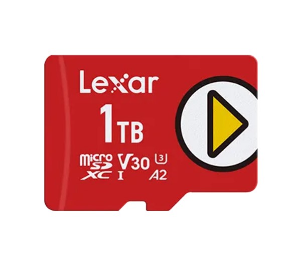 Lexar PLAY microSDXC™ UHS-I Card 1TB – up to 160MB/s read, up to 100MB/s write 1 High-speed perfo...