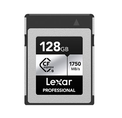 Lexar Professional CFexpress™ Type B card Silver Series 128GB—Up to 1750MB/s read, up to 1300MB/s...
