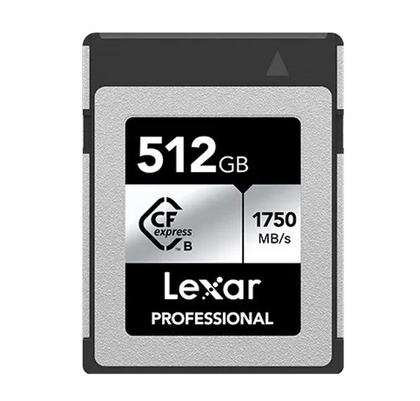 Lexar Professional CFexpress™ Type B card Silver Series 512GB—Up to 1750MB/S read, up to 1300MB/s...
