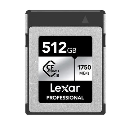 Lexar Professional CFexpress™ Type B card Silver Series 512GB—Up to 1750MB/S read, up to 1300MB/s...