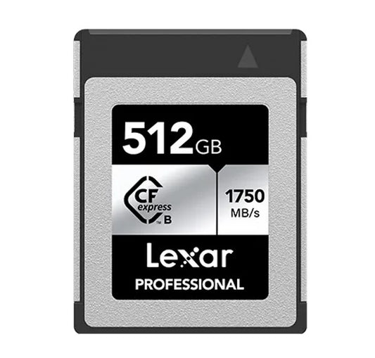 Lexar Professional CFexpress™ Type B card Silver Series 512GB—Up to 1750MB/S read, up to 1300MB/s...