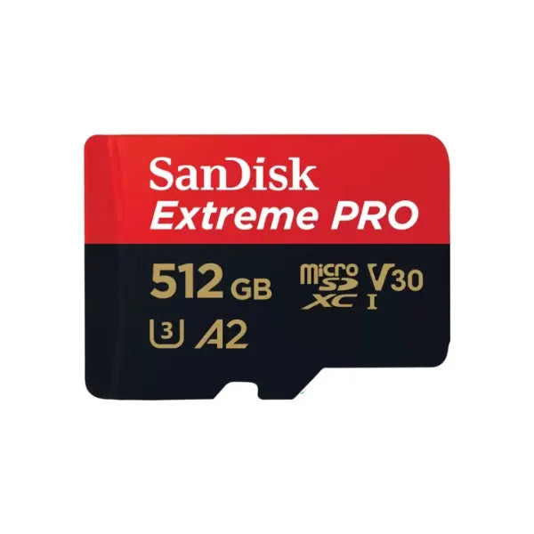 SanDisk Extreme® PRO microSDXC™ UHS-I CARD 512GB  Write speeds of up to 140MB/S  Great for captur...