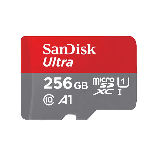 SanDisk Ultra 256GB microSD SDHC SDXC, 256 GB, 150 MB/S, 2 Years Warranty - Flash Memory