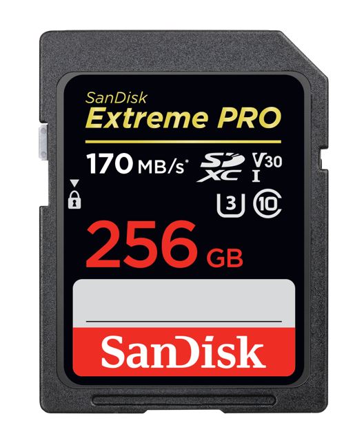 SanDisk 256GB Extreme PRO Memory Card 170MB/s Full HD  4K UHD Class 30 Speed Shock Proof Temperat...