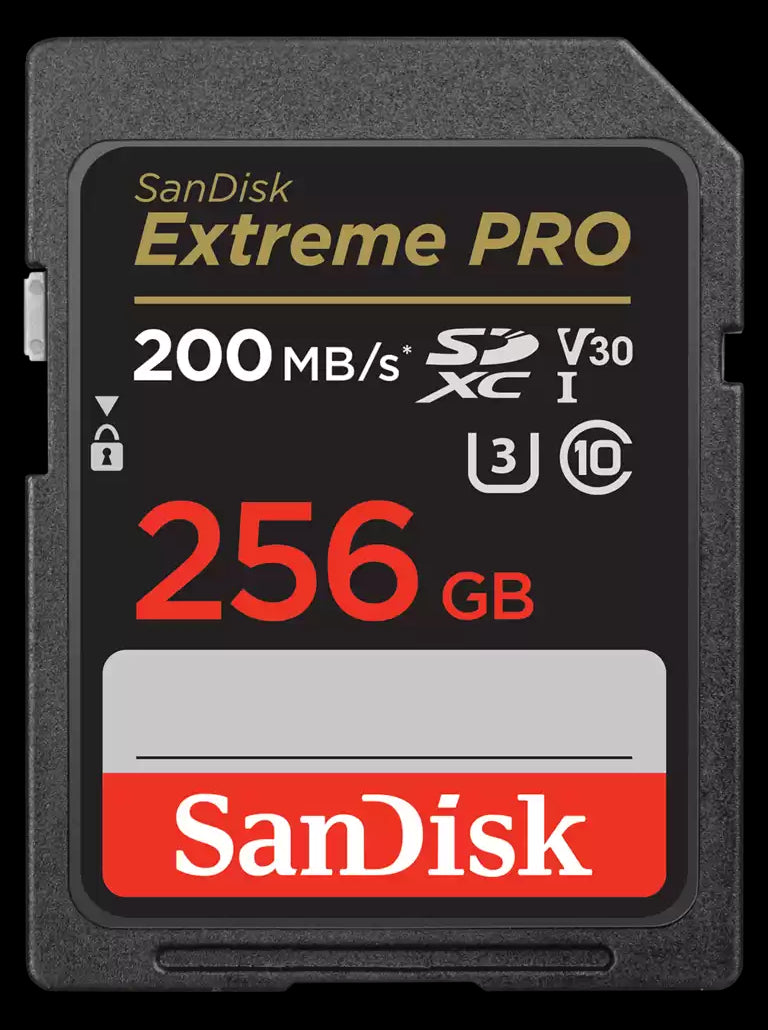 SanDisk 256GB Extreme PRO Memory Card 200MB/s Full HD  4K UHD Class 30 Speed Shock Proof Temperat...