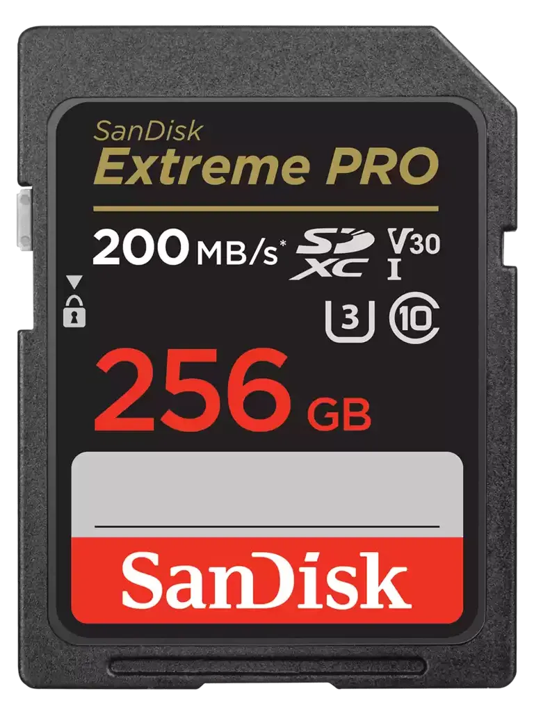 (LS) SanDisk 256GB Extreme PRO Memory Card 200MB/s Full HD  4K UHD Class 30 Speed Shock Proof Tem...
