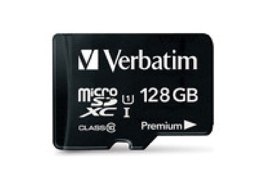 Verbatim Micro SDXC 128GB (Class 10 UHS-I) w Adaptor - 600x,  90 MB/Second, High Capacity and fas...
