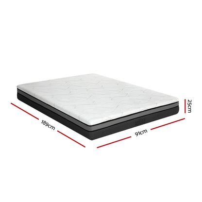 Giselle Bedding Memory Foam Mattress Bed Cool Gel Non Spring 25cm Single - Image 2