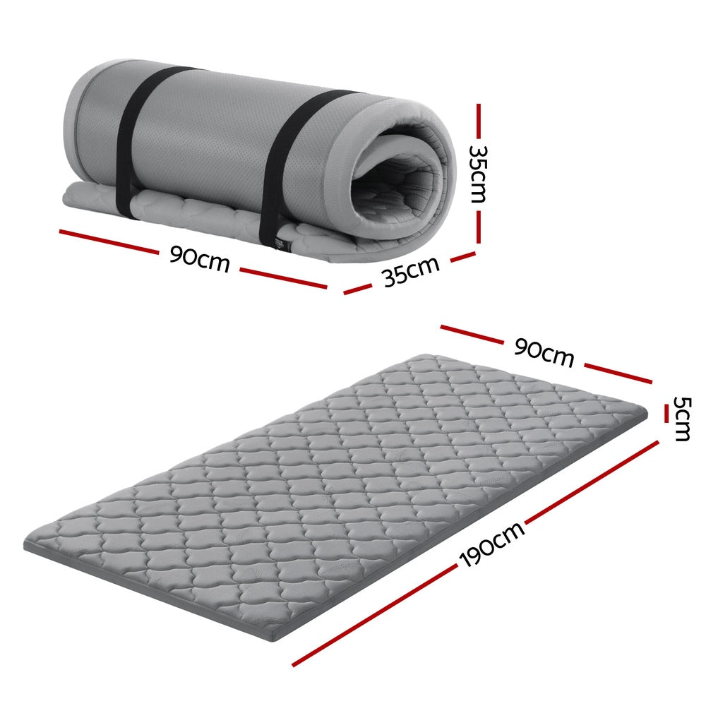 Giselle Bedding Single Foldable Mattress Camping Mat - Image 2
