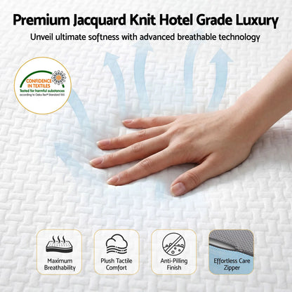 Giselle 22cm Cooling Gel Memory Foam Mattress Double Medium Firm - Image 6