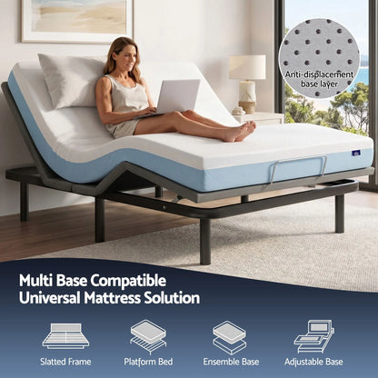 Giselle 22cm Cooling Gel Memory Foam Mattress Double Medium Firm - Image 8