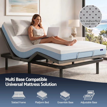 Giselle 22cm Cooling Gel Memory Foam Mattress Single Medium Firm - Image 8