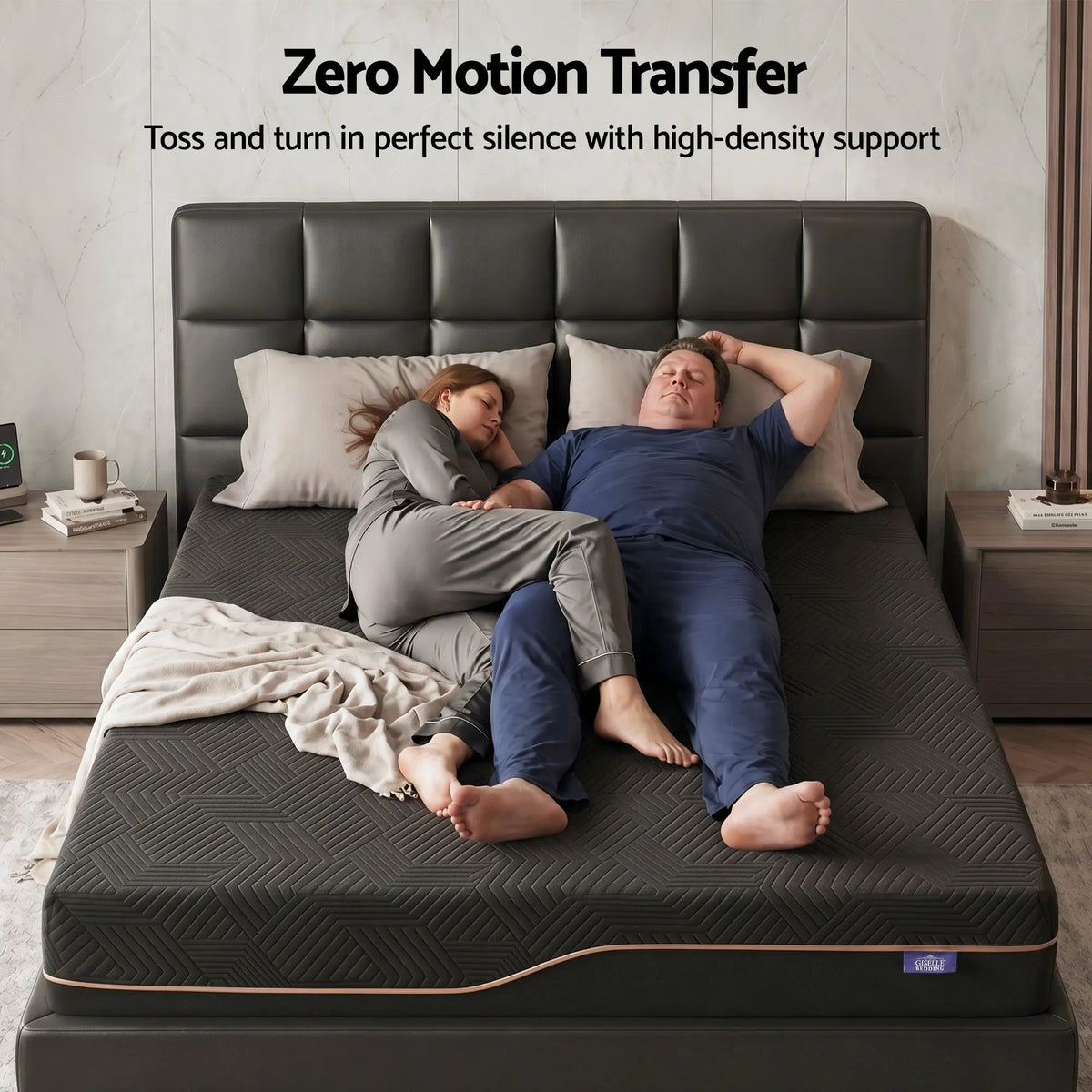 Giselle Double Cooling Memory Foam Mattress Medium Firm with Gel Comfort 30cm - Image 7