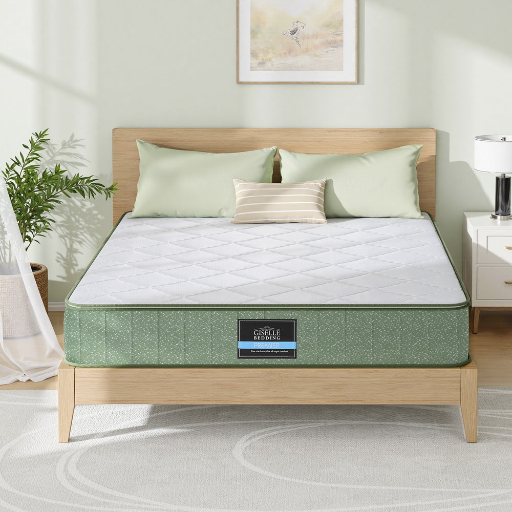 Giselle 25cm Memory Foam Mattress Dual Layer Zipper Cover Cool Charcoal Foam Mattresses Double - Image 7