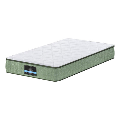 Giselle 25cm Memory Foam Mattress Dual Layer Zipper Cover Cool Charcoal Foam Mattresses King Single