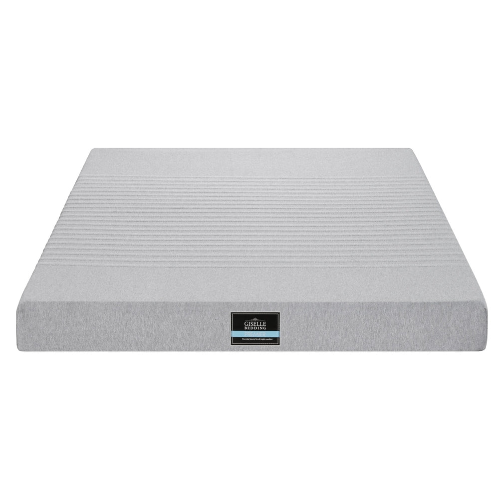 Giselle Bedding Cool Gel Memory Foam Mattress Charcoal 7-Zone Washable Bamboo Cover 15cm Queen - Image 2