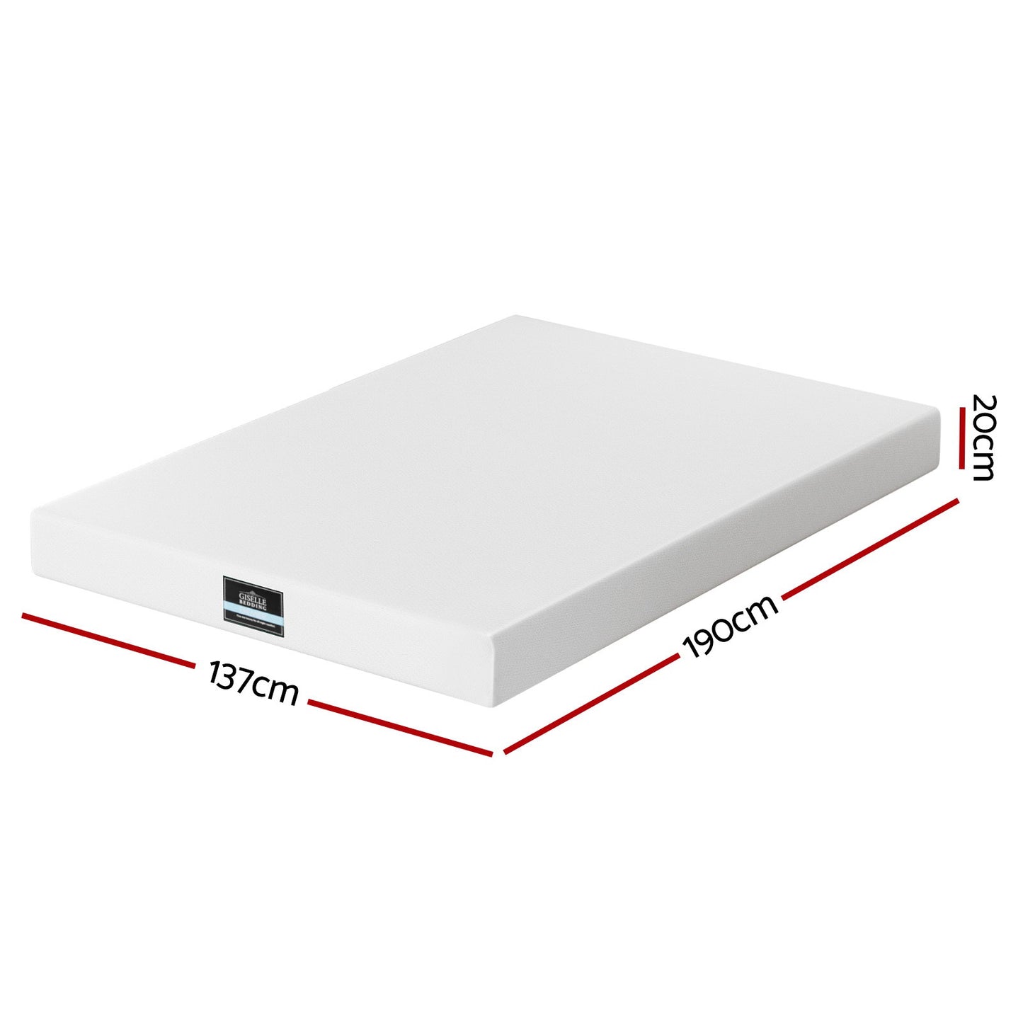 Giselle 20cm Memory Foam Mattress Green Tea Double - Image 2