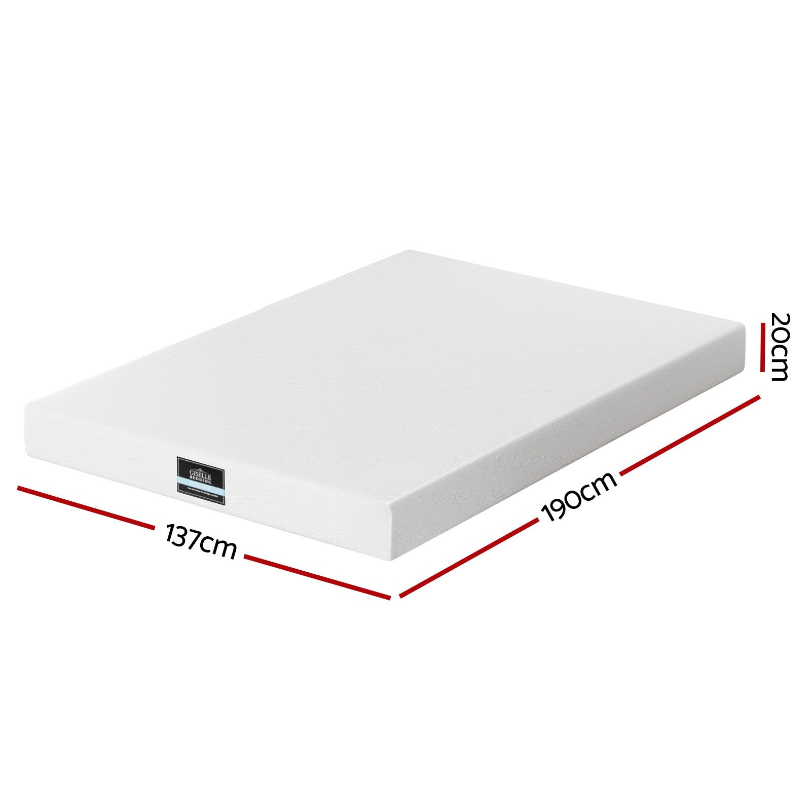 Giselle 20cm Memory Foam Mattress Green Tea Double - Image 2