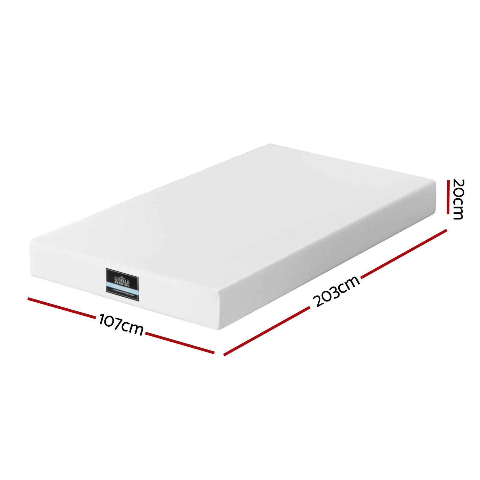 Giselle 20cm Memory Foam Mattress Green Tea King Single - Image 2