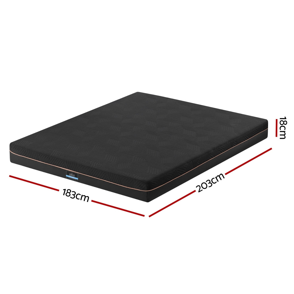 Giselle 18cm Memory Foam Mattress Green Tea Foam Cool Gel Foam Mattresses King - Image 2