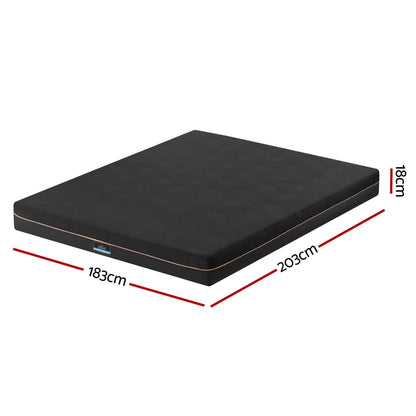 Giselle 18cm Memory Foam Mattress Green Tea Foam Cool Gel Foam Mattresses King - Image 2
